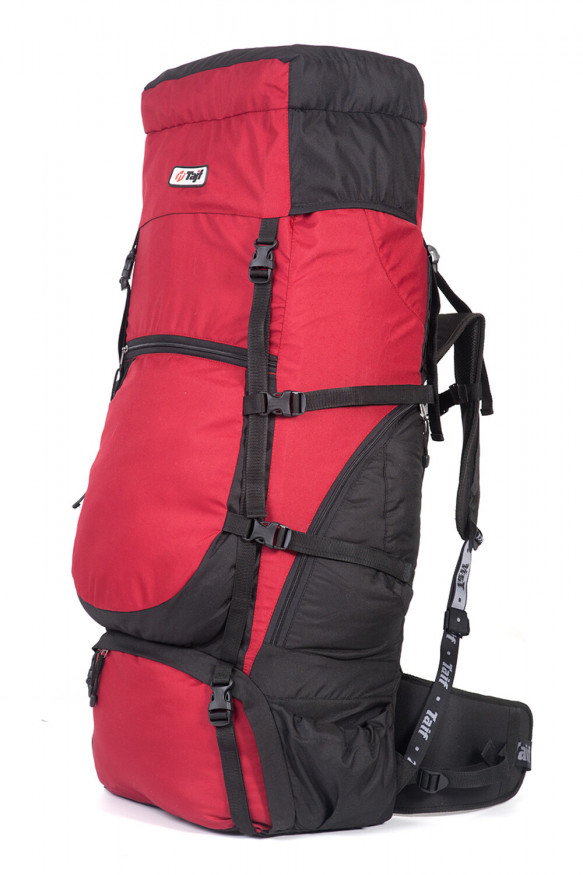 Рюкзак туристический Хальмер 4, с латами, черный-вишня, 100 л, ТАЙФ