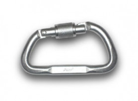 Карабин дюралевый трапеция с р/жесткости, кейлок, 22 кН, Ринг