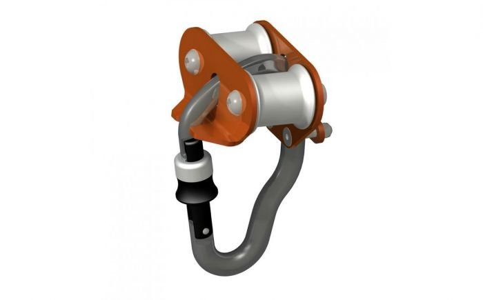 Вспомогательный ролик  для переправ Вертикаль Комфорт (Карабин Гусь в комплекте)