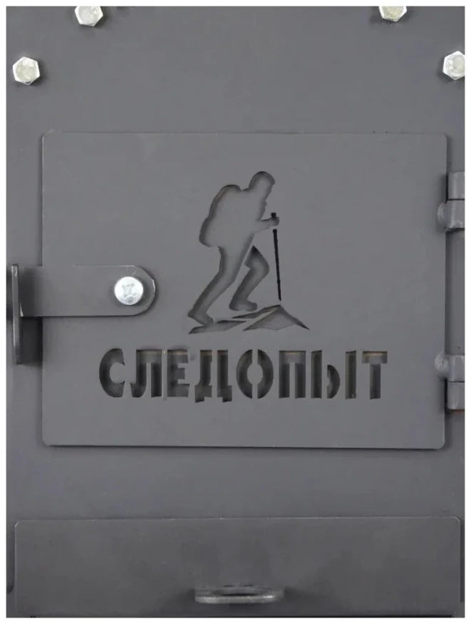 Печь походная Heavy малая (с экранами, угловыми трубами, грибком), сталь 2 мм, Следопыт