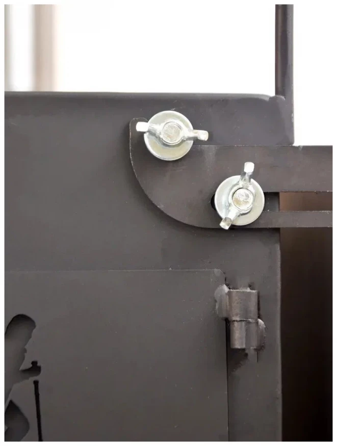 Печь походная Heavy малая (с экранами, угловыми трубами, грибком), сталь 2 мм, Следопыт